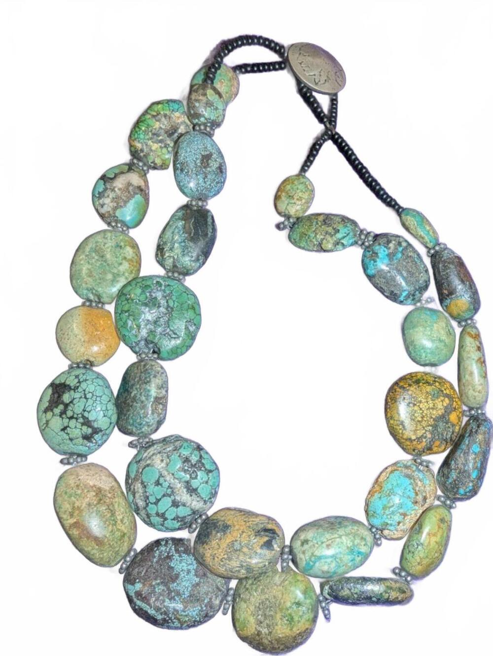 Multicolor Turquoise Stone Statement Necklace
